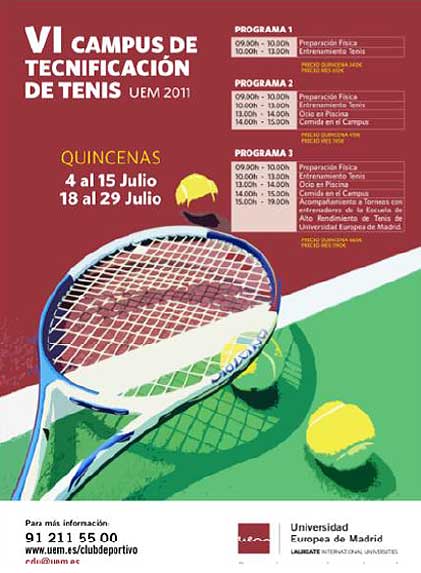 VI Campus de Tecnificación de Tenis de la UEM