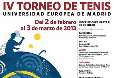 IV Torneo de Tenis. Universidad Europea de Madrid