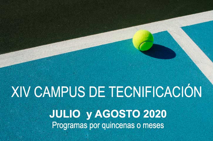 Abierto del plazo de inscripción para el campus de tecnificación de tenis UE 2020