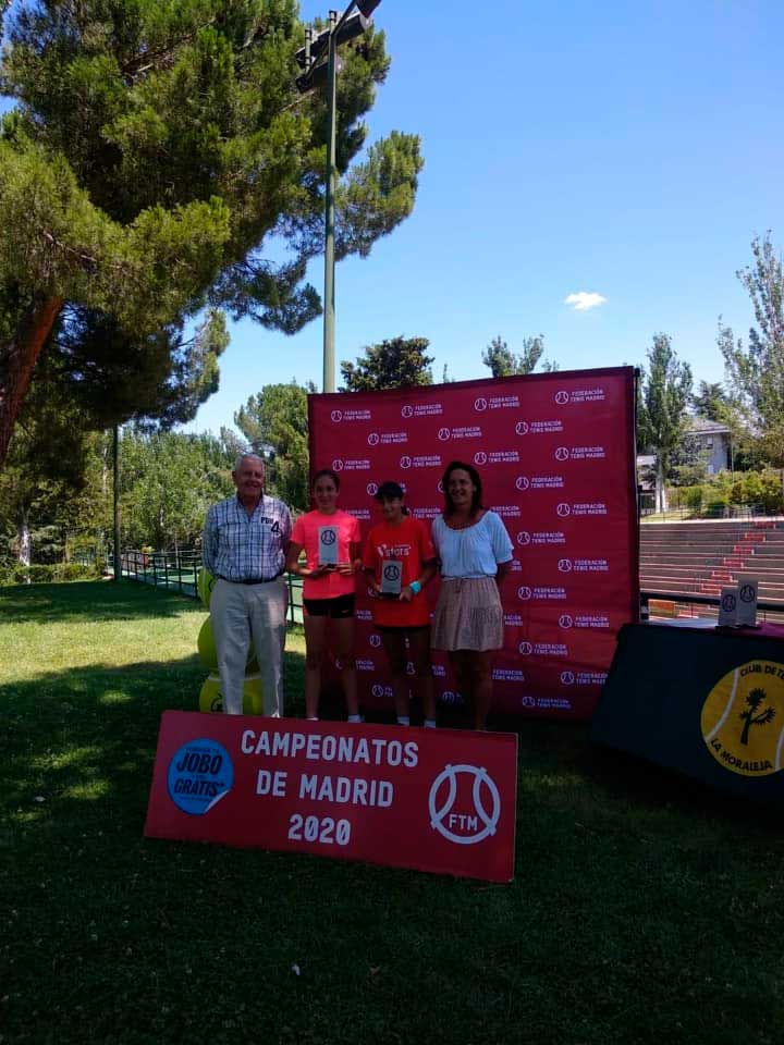 Carlota Rodríguez, Campeona de Madrid Alevín. Escuela Alto Rendimiento de Tenis