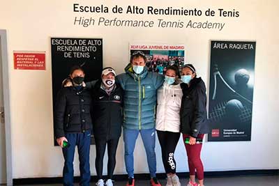 El equipo Femenino Absoluto de la Universidad Europea, semifinalista de Madrid.. Escuela de Alto Rendimiento de Tenis