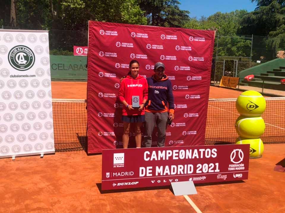 María García, finalista del Campeonato de Madrid Cadete. Escuela de Alto Rendimiento de Tenis