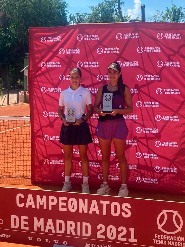 María García, finalista del Campeonato de Madrid Junior. Escuela de Alto Rendimiento de Tenis