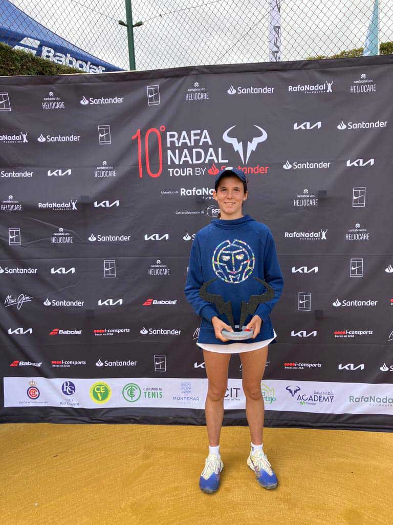 Lucía Rodríguez: campeona en categoría infantil en el Rafa Nadal Tour