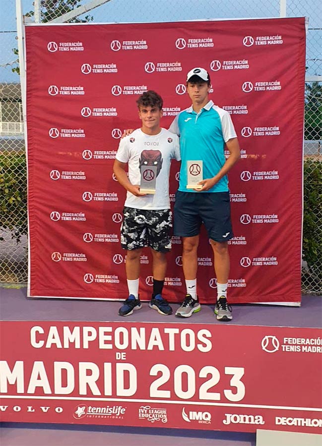 Asier Ayllón y Hugo Palacios se proclaman campeones de Madrid 2023 Junior en dobles